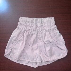 Free People Light Pink Athletic Shorts